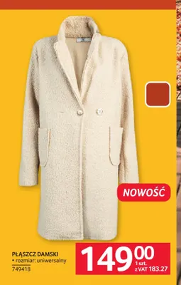 Płaszcz damski promocja w Selgros