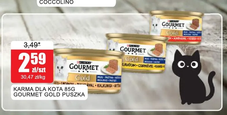 Karma dla kota puszka Gourmet Gold promocja w Bingo