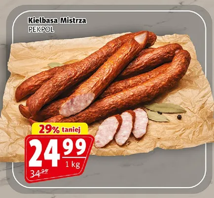 Kiełbasa Mistrza Pekpol promocja w Prim Market