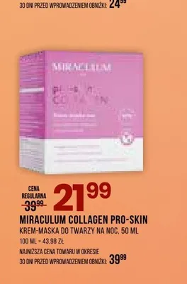 Krem-maska do twarzy na noc Miraculum Collagen Pro-Skin promocja w Drogerie Natura