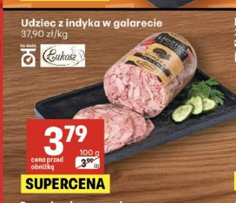 Udziec z indyka w galarecie Łukosz promocja w Delikatesy Centrum