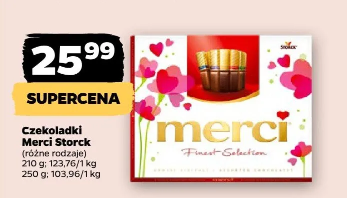Czekoladki Merci Finest Selection 250 g promocja w Netto