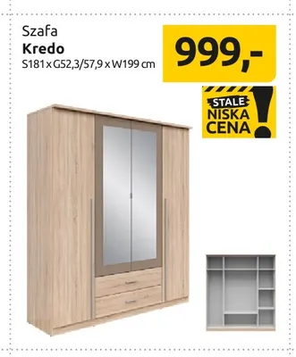 Szafa Kredo promocja w Black Red White