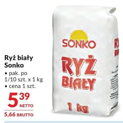 Ryż biały Sonko promocja w Makro