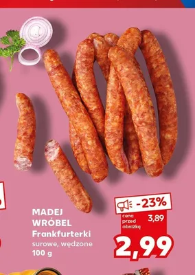 Frankfurterki wędzone Madej Wróbel promocja w Kaufland