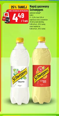 Napój gazowany Schweppes Citrus Mix promocja w POLOmarket