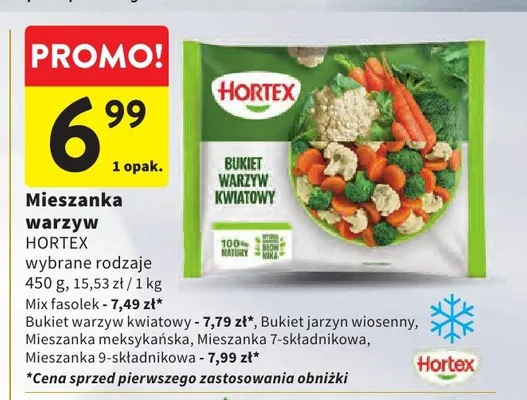 Mieszanka warzyw 9-składnikowa Hortex promocja w Intermarche
