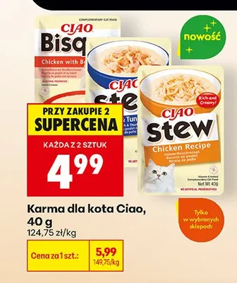 Karma dla kota Ciao promocja w Biedronka