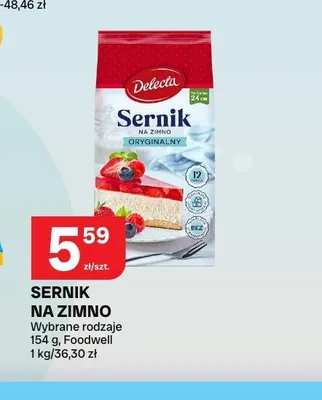 Sernik na zimno Delecta promocja w Chorten
