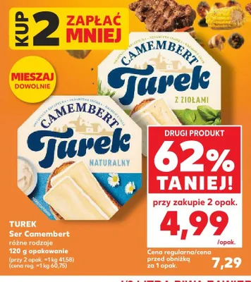 Ser Camembert Turek naturalny promocja w Kaufland