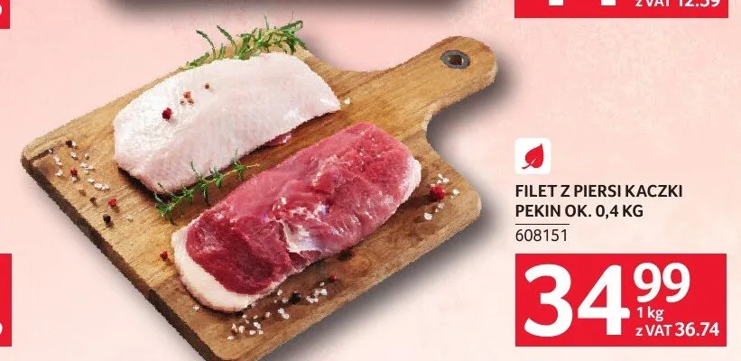 Filet z piersi kaczki pekin promocja w Selgros