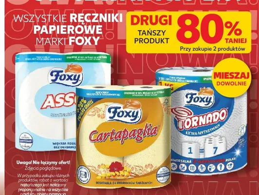 Ręczniki papierowe Foxy promocja w Kaufland