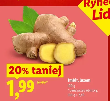 Imbir luzem promocja w Lidl