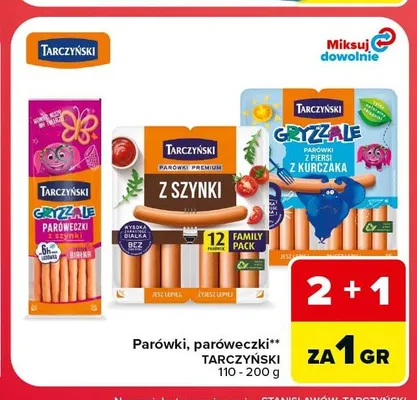Paróweczki z szynki Gryzzale Tarczyński promocja w Carrefour Market