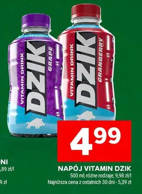 Napój vitamin dzik promocja w Stokrotka