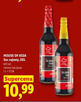 Sos sojowy XXL ciemny House of Asia promocja w Lidl