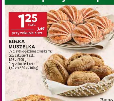 Bułka muszelka promocja w Stokrotka
