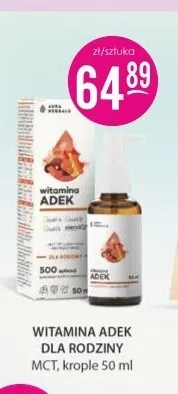 Witamina ADEK dla rodziny MCT krople Aura Herbals promocja w Drogerie Jasmin