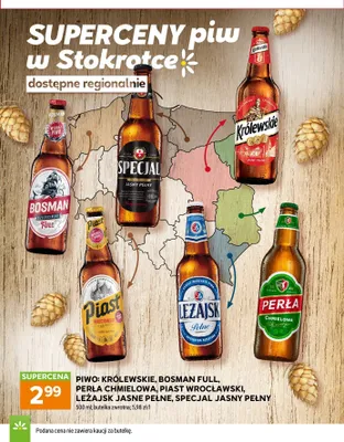 Piwo Specjal Jasny Pełny promocja w Stokrotka