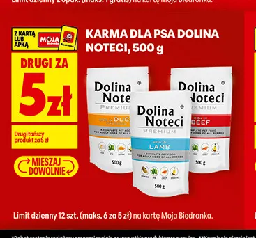 Karma dla psa Dolina Noteci kaczka promocja w Biedronka