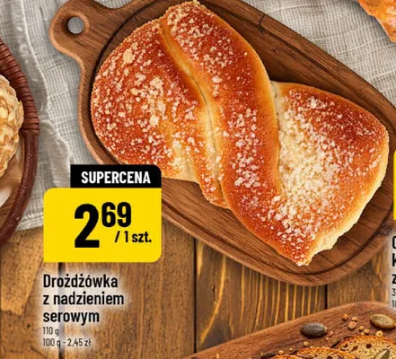 Drożdżówka z nadzieniem serowym promocja w POLOmarket