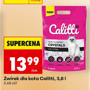 Żwirek dla kota Calitti promocja w Biedronka