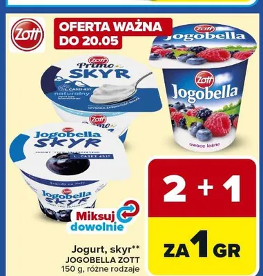 Skyr Jogobella Zott promocja w Carrefour Market