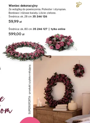 Wieniec dekoracyjny śr. ok. 28 cm promocja w Tchibo