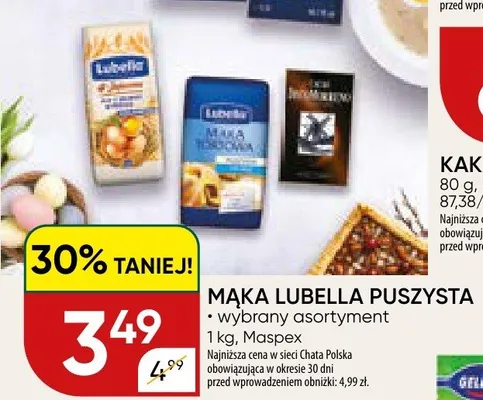 Mąka puszysta promocja w Chata Polska