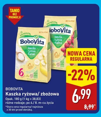 Kaszka zbożowa BoboVita promocja w Aldi