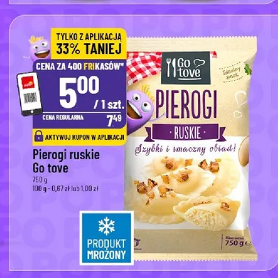 Pierogi ruskie Go tove promocja w POLOmarket