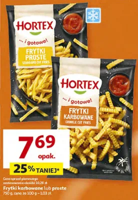 Frytki karbowane lub proste promocja w Auchan