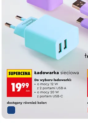 Ładowarka sieciowa Hykker 12W promocja w Biedronka