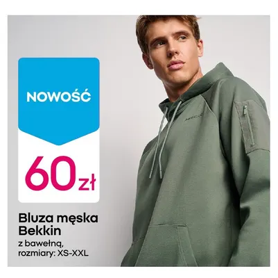 Bluza męska Bekkin z bawełną promocja w Pepco
