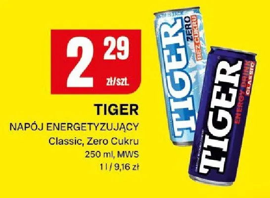Napój energetyzujący classic, zero cukru promocja w Chorten