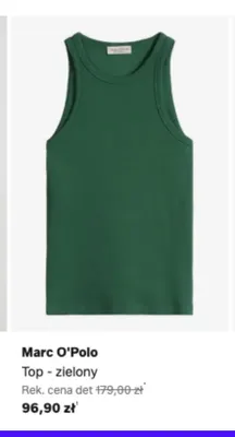 Top Marc O'Polo zielony promocja w Lounge by Zalando