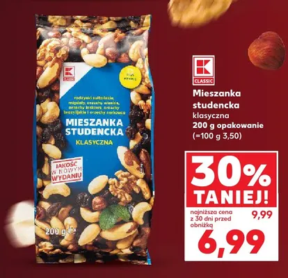 Mieszanka studencka klasyczna K-Classic promocja w Kaufland