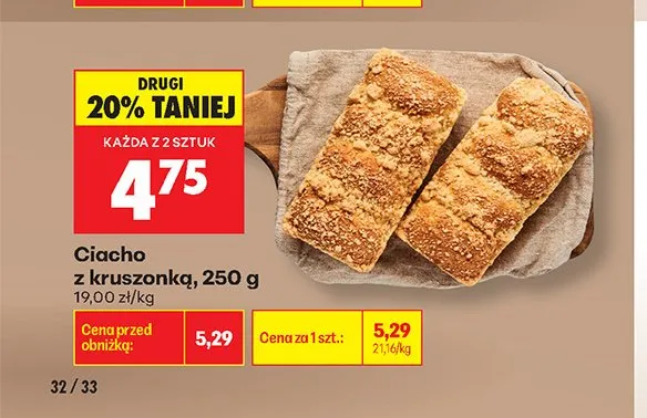 Ciacho z kruszonką promocja w Biedronka