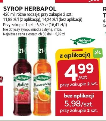 Syrop Herbapol Pomarańcza promocja w Stokrotka