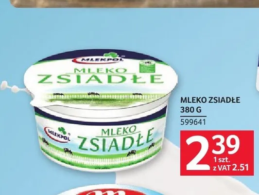 Mleko zsiadłe Mlekpol promocja w Selgros