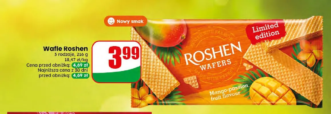 Wafle Roshen promocja w Dino