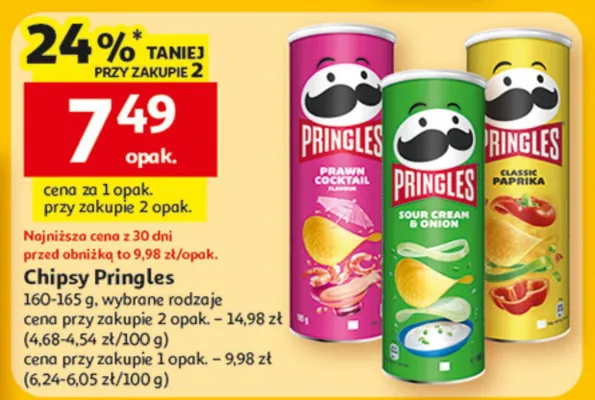 Chipsy Pringles promocja w Auchan
