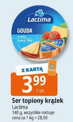 Ser topiony krążek Gouda Lactima promocja w Leclerc