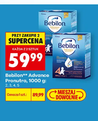 Mleko modyfikowane Bebilon Advance Pronutra 4 promocja w Biedronka