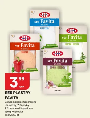Ser Favita z papryką w plastrach promocja w Chorten