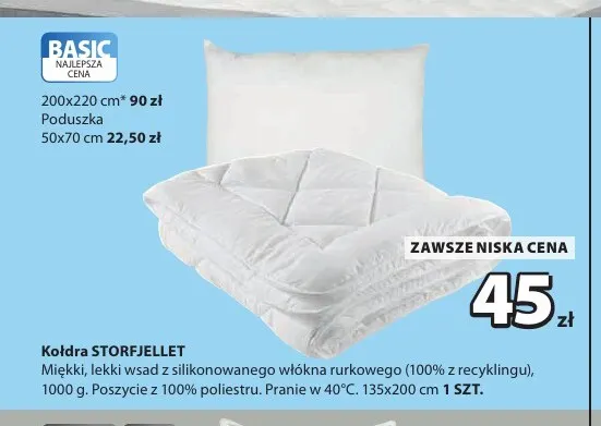 Kołdra Storfjellet 200x220 cm promocja w Jysk