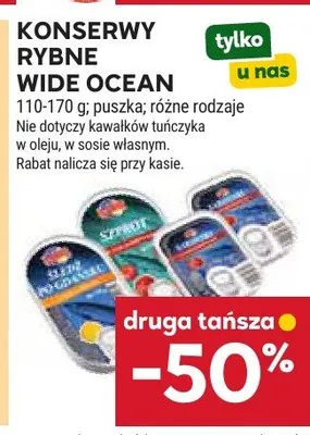 Konserwy rybne Wide Ocean promocja w Stokrotka