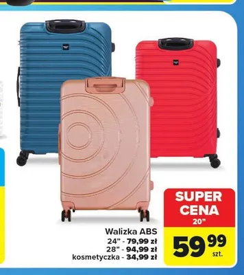 Walizka ABS 28" promocja w Carrefour