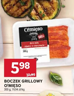 Boczek grillowy O!Mięso plastry w marynacie promocja w Stokrotka
