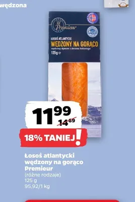 Łosoś atlantycki wędzony na zimno promocja w Netto